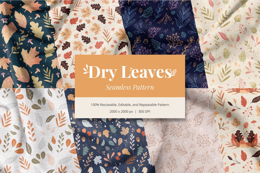 Dry Leaves Pattern Designs