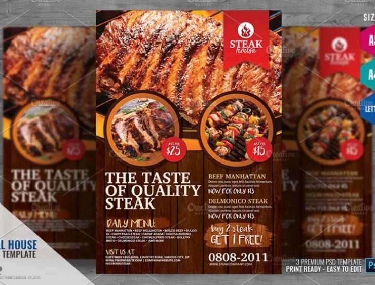 barbecue Restaurant Flyer Template