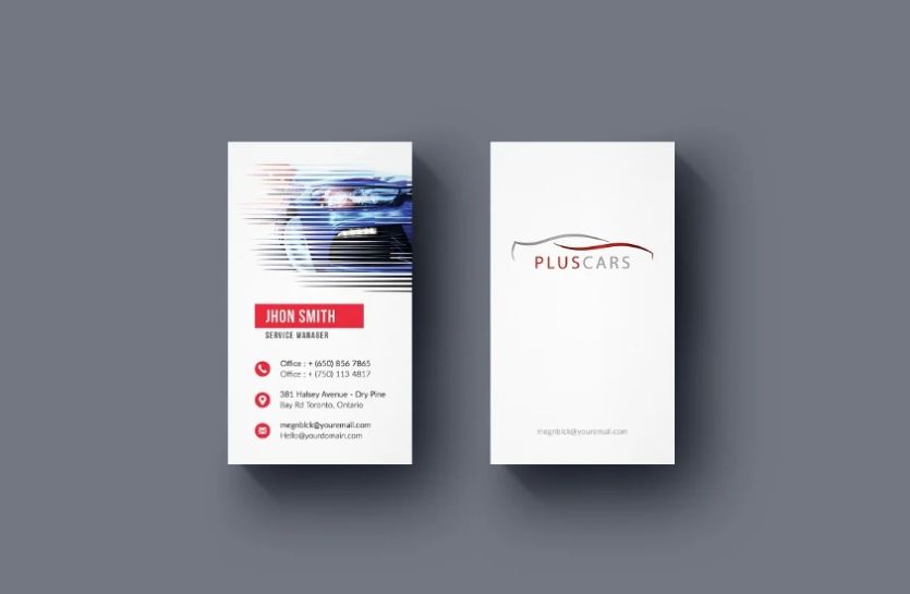 Editable Car Business Card Designs