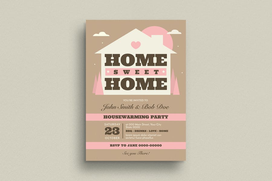 Editable House Warming Flyer
