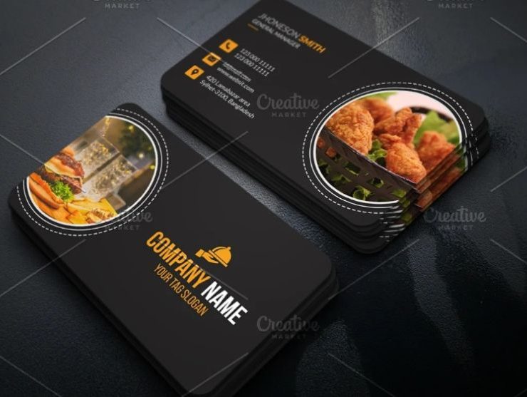 15+ FREE Restaurant Business Card Template PSD Download