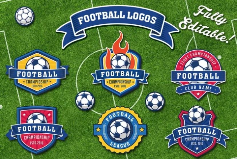 Editable Soccer and Football Logos