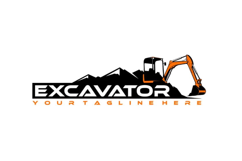 Excavator Work Logo Design