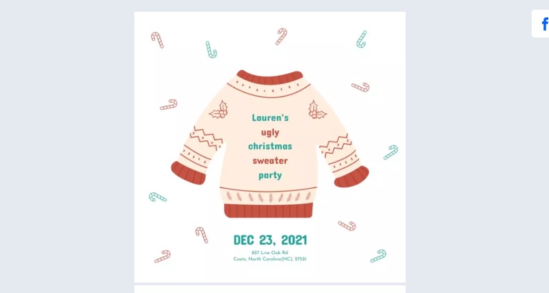 FREE Ugly Sweater Christmas Party Flyer