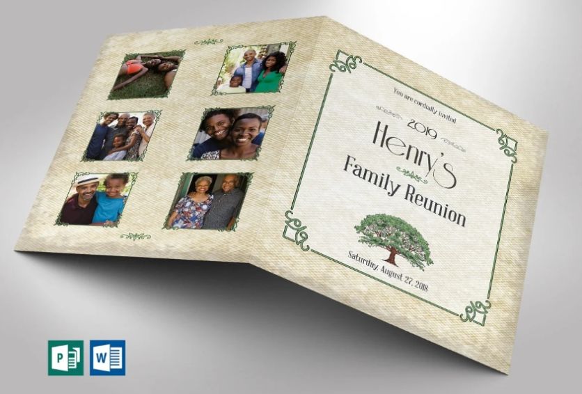 Family Reunion Card Template