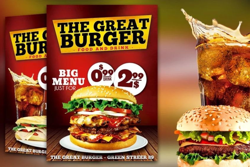 Fast Food Flyer PSD