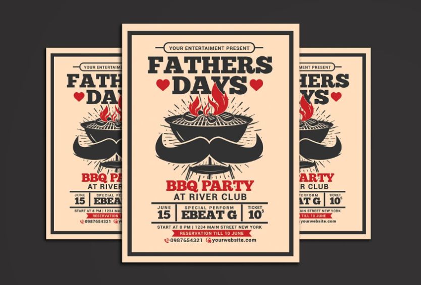 Fathers Day BBQ Flyer