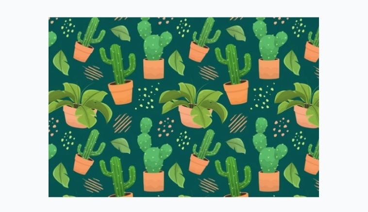Free Cactus Pattern Designs