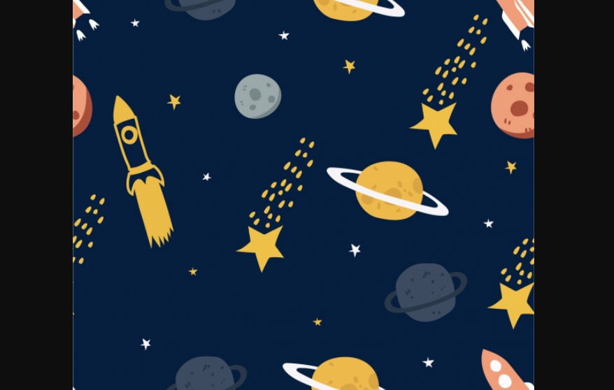 Free Colored Space Pattern Designs