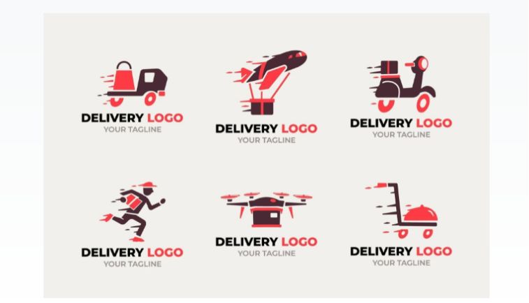 Free Delivery Logo Set