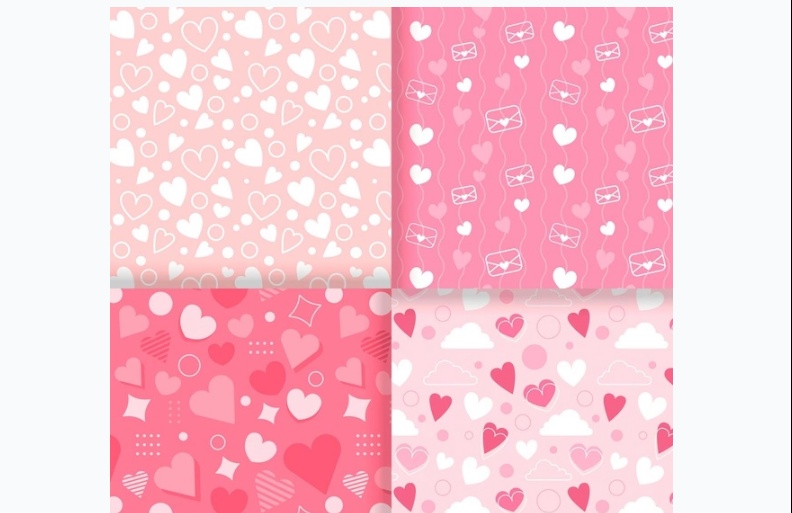 Free Flat Valentine Pattern