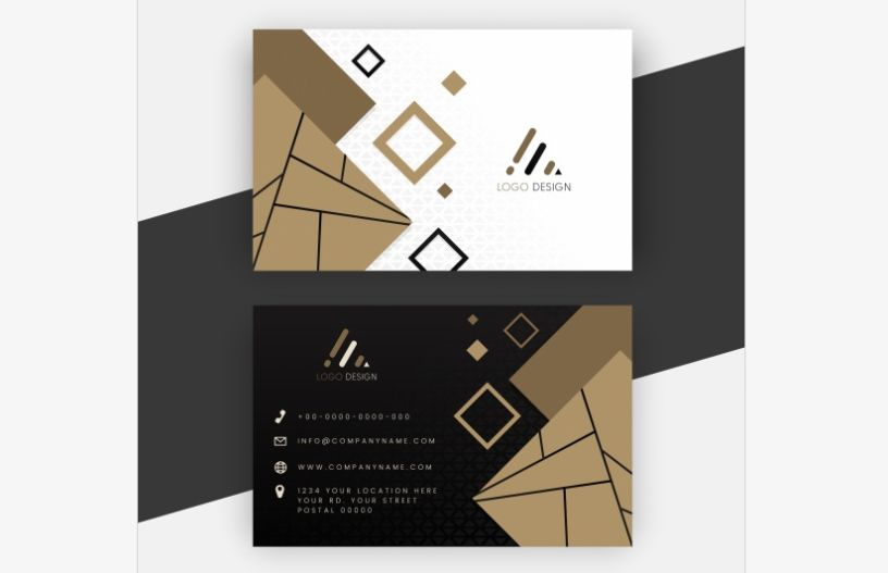 Free Geometric Style Business Card
