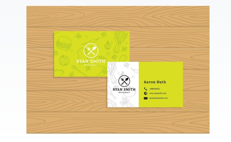 Free Restaurant Name Card Template
