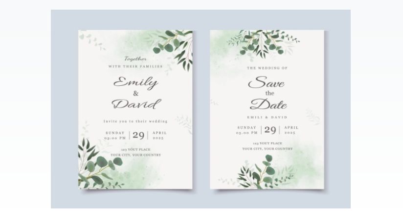Free Save the Date Card Design