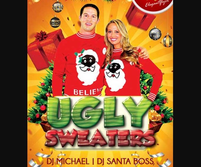 Free Sweater Party Flyer Template