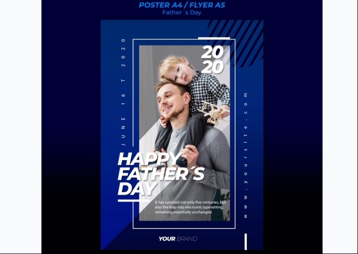 Free fathers day poster