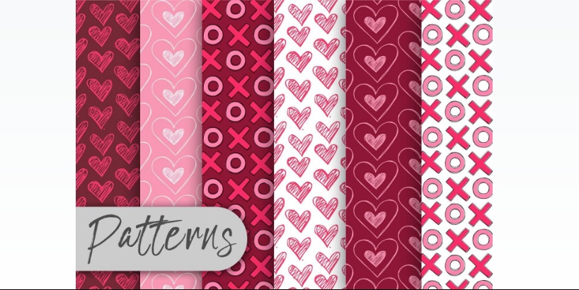 Free valentine pattern Design