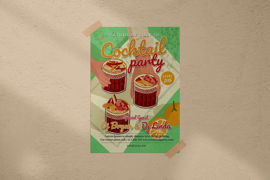 Fully Editable Party card