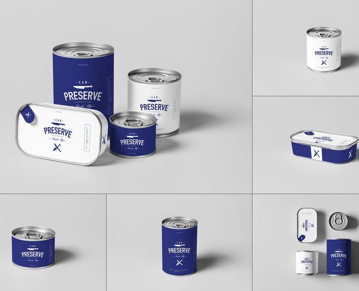 Preserve Can Mockup PSD