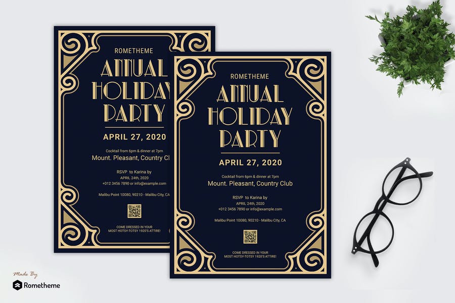 Great Gatsby Style Invitation Template