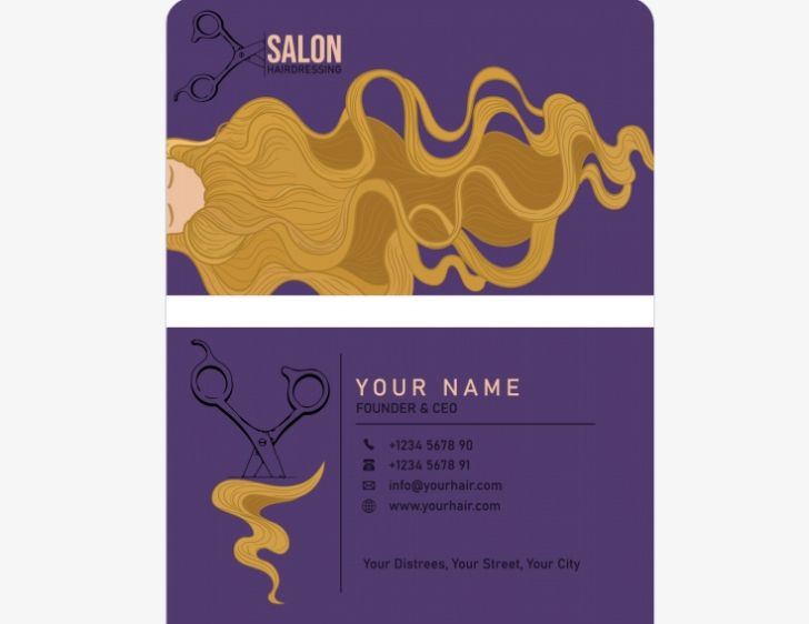 Hair Salon Business Card Designs