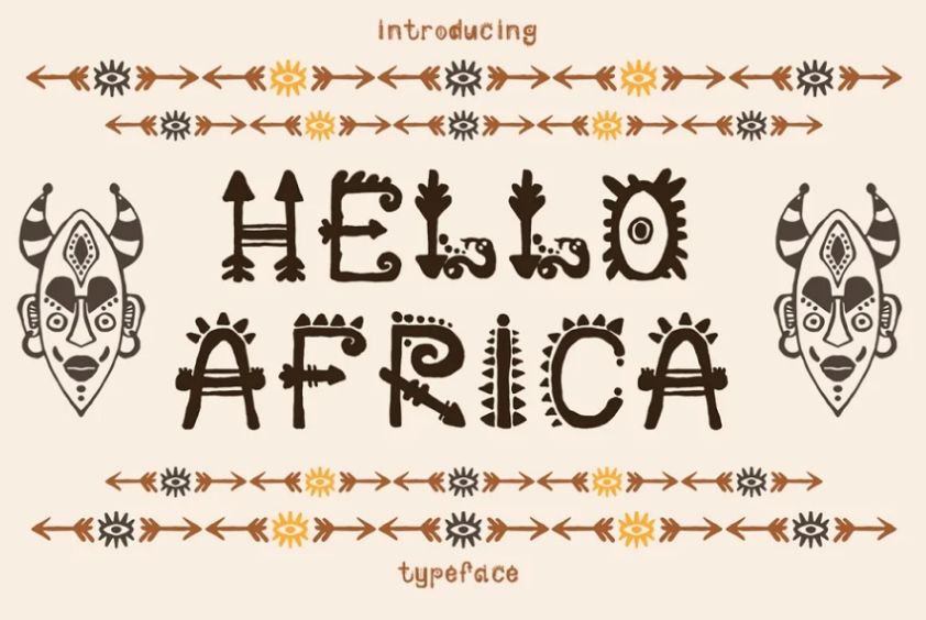 Hand Drawn African Fonts