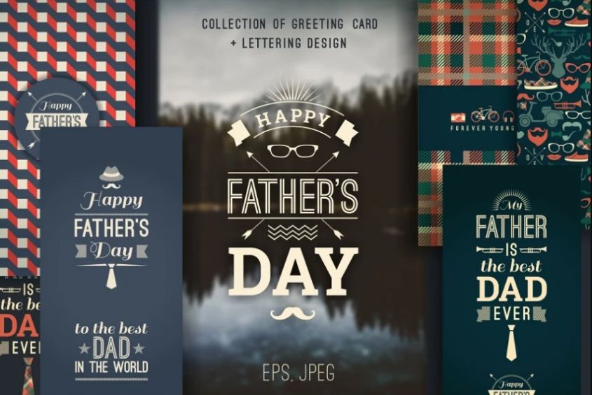 Happy Father's Day Card Set