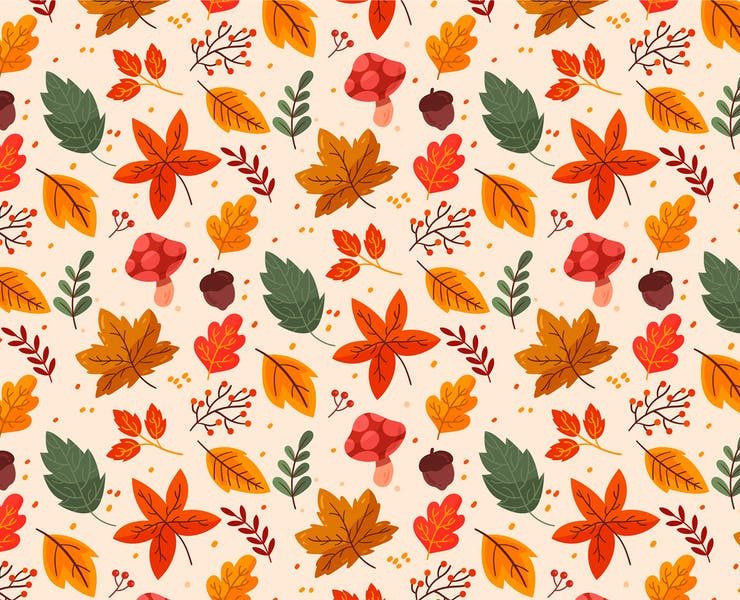 15+ FREE Autumn Patterns Vector Design Download