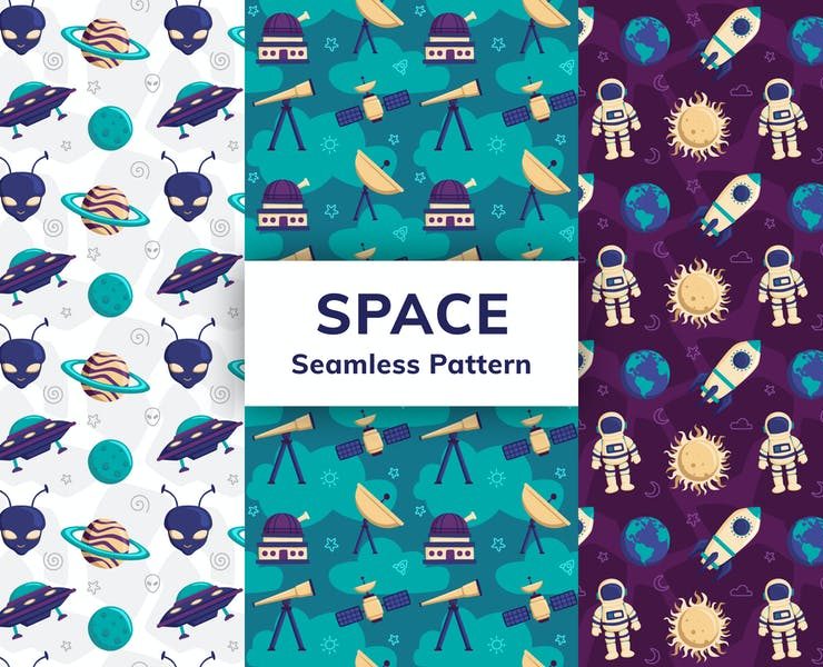 18+ FREE Space Pattern Designs Vector Download