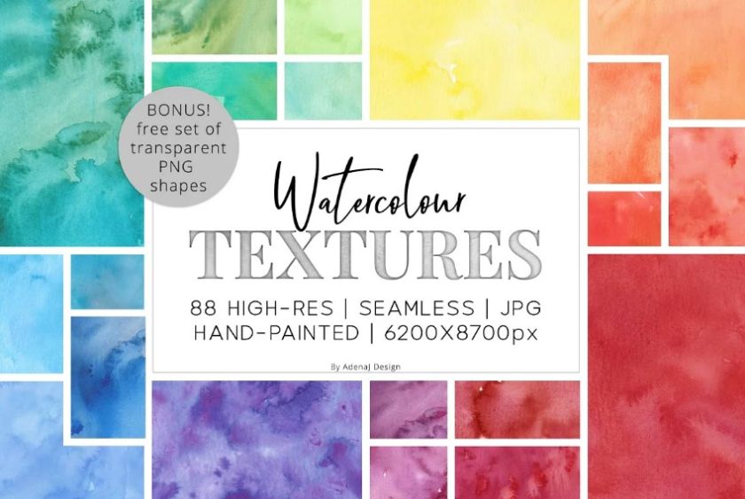 High Resolution Watercolor Textures