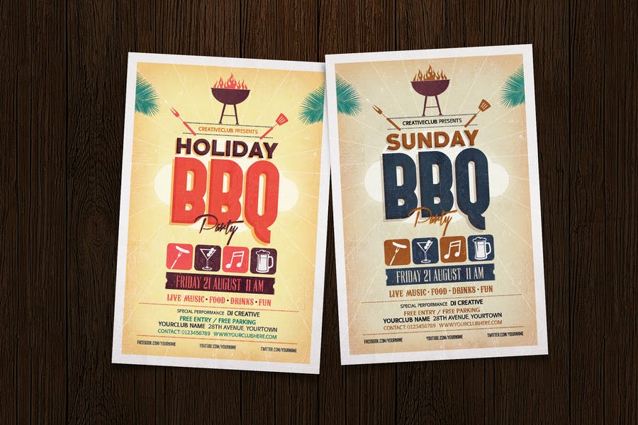 Holiday BBQ Party Template