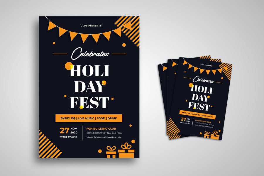 Holiday Fest Flyer Template