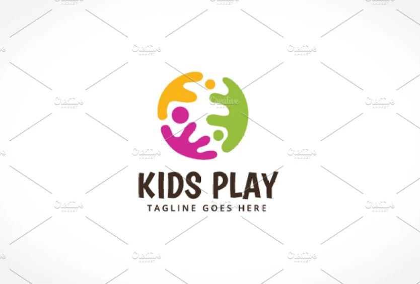 Kids Play School Logo Template