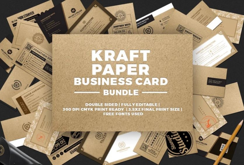 Kraft Paper Style Business Card