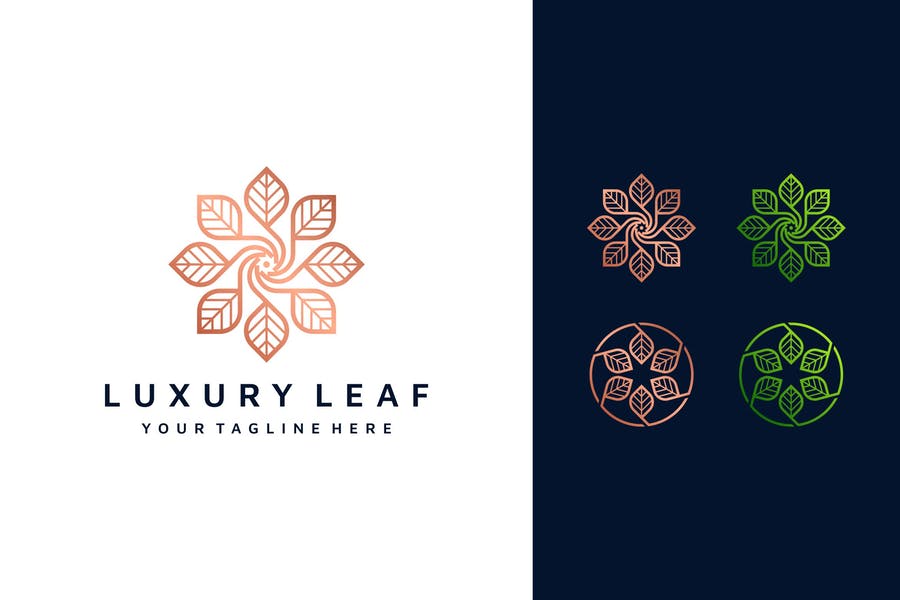 Luxury Leaf Logo Design
