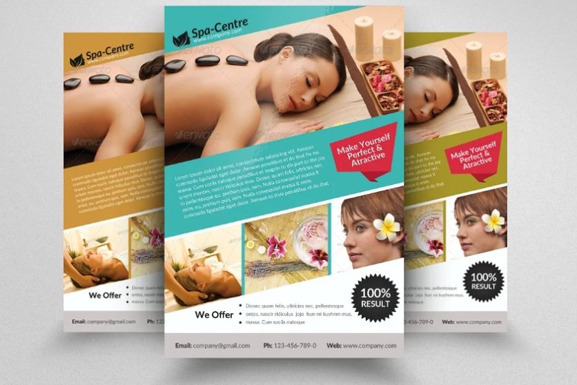 Massage Promotional Flyer PSD