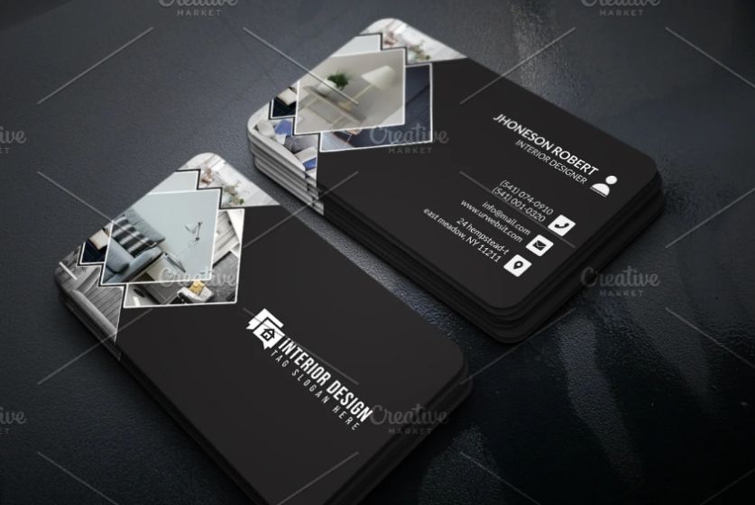 Minimal Interior Designer Business Card Template