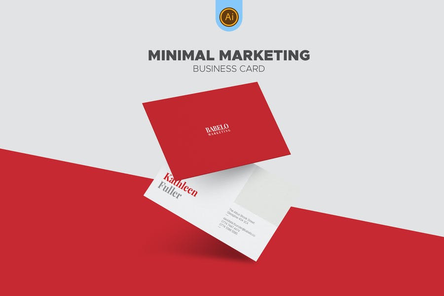 Minimal Marketing Business Card