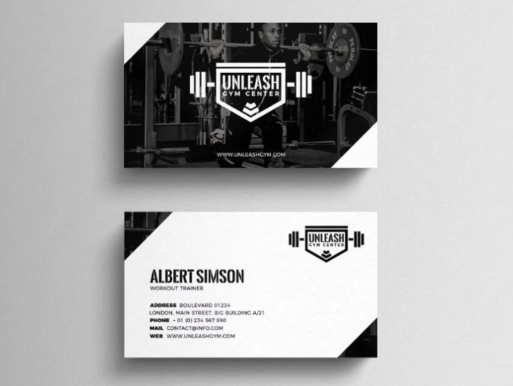 Gym Business card Template