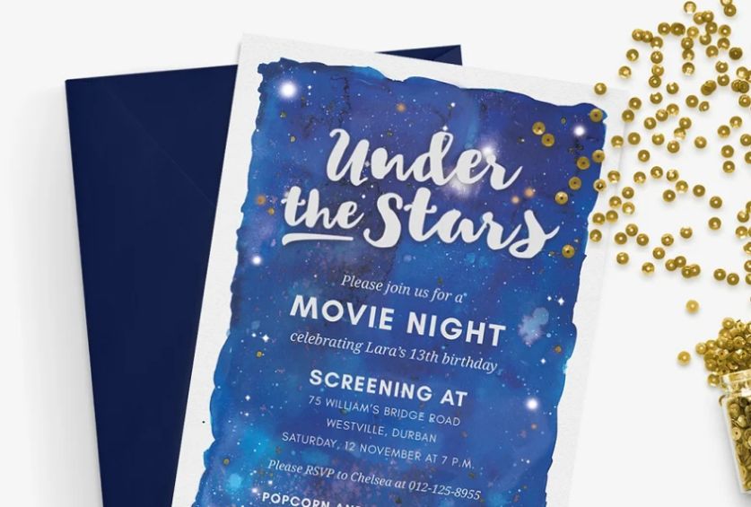 Movie Night Invitation Template