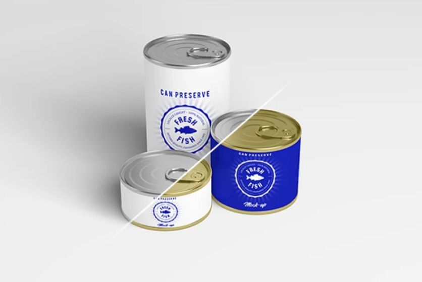 Multi Size Can Mockups