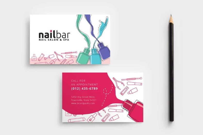 Nail Salon Business card Template