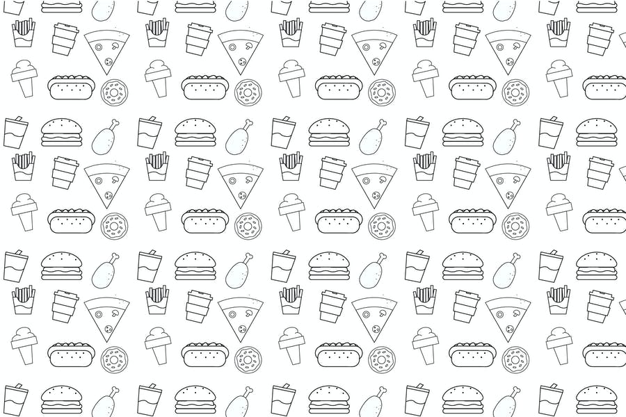 Outline Food Pattern Collection