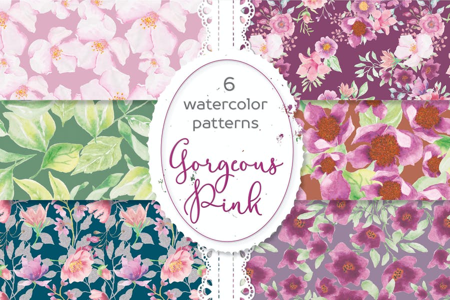 Pink Flower Pattern Designs