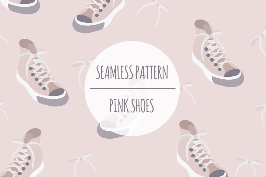Pink Shoes Pattern Design