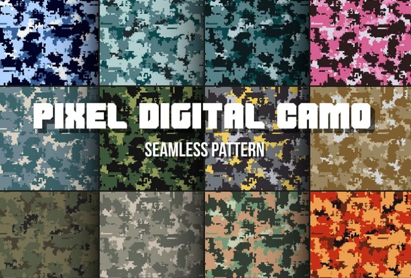 Pixel Style Camouflage Pattern