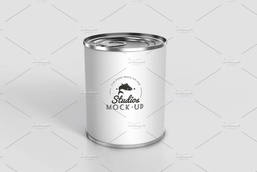 Preserved Can Mockup PSD
