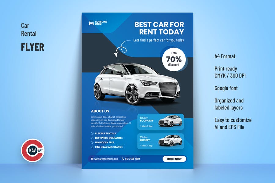 Printable Car Rental Flyer