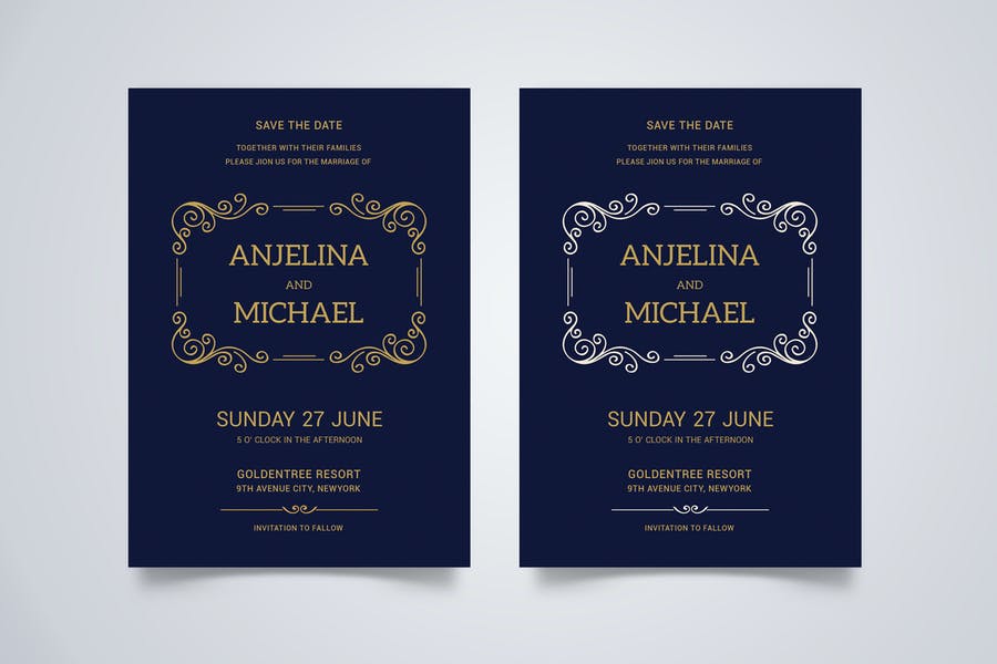 Printable Wedding Invitation Template