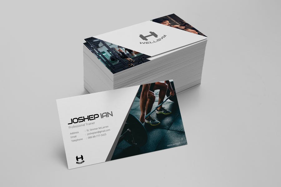Professional Trainer Card Template